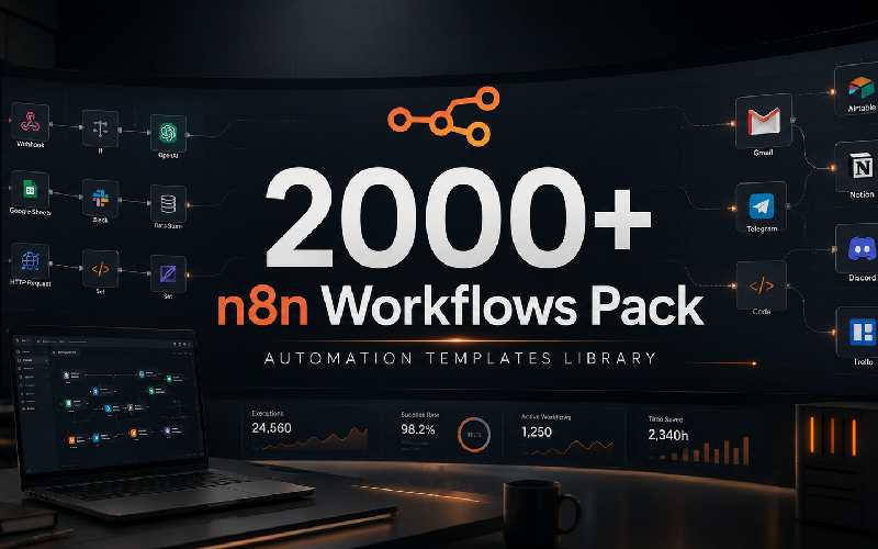 2000+ n8n Workflows Pack