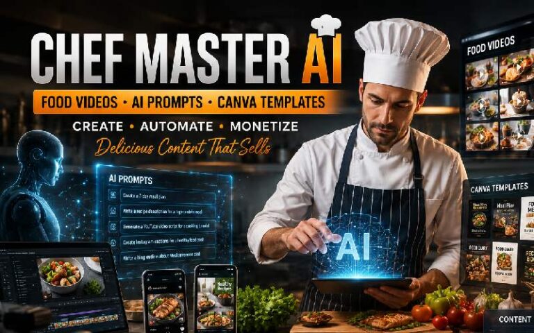 Chef Master AI - Food Videos & AI Prompts & Canva Templates