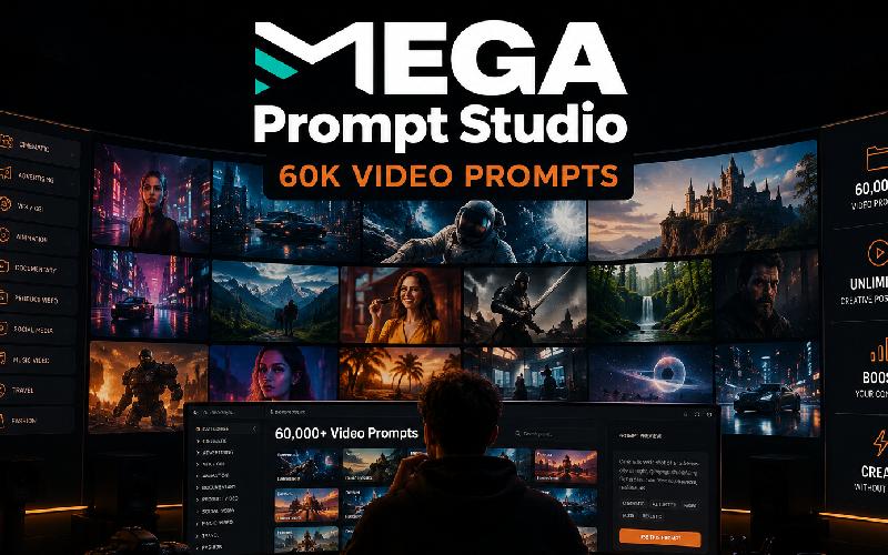 Mega Prompt Studio - 60k Video Prompts