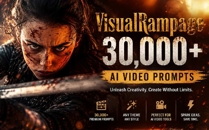 VisualRampage - 30,000+ AI Video Prompts